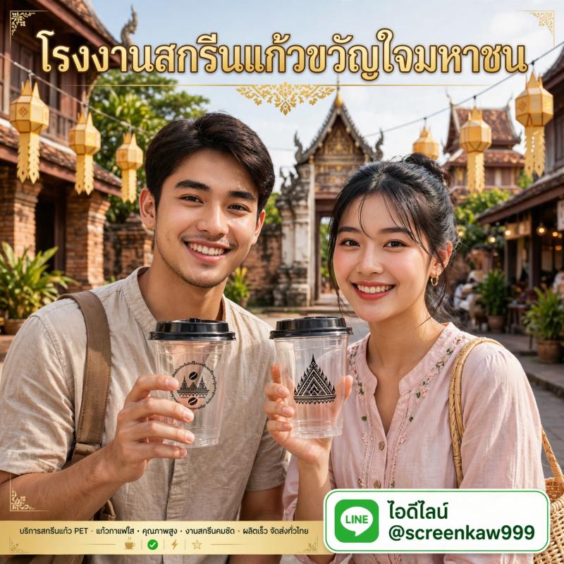 โรงงานสกรีนแก้วเชียงใหม่ ราคาโรงงาน ขั้นต่ำ 1,000 ใบ ส่งไวทั่วเมือง